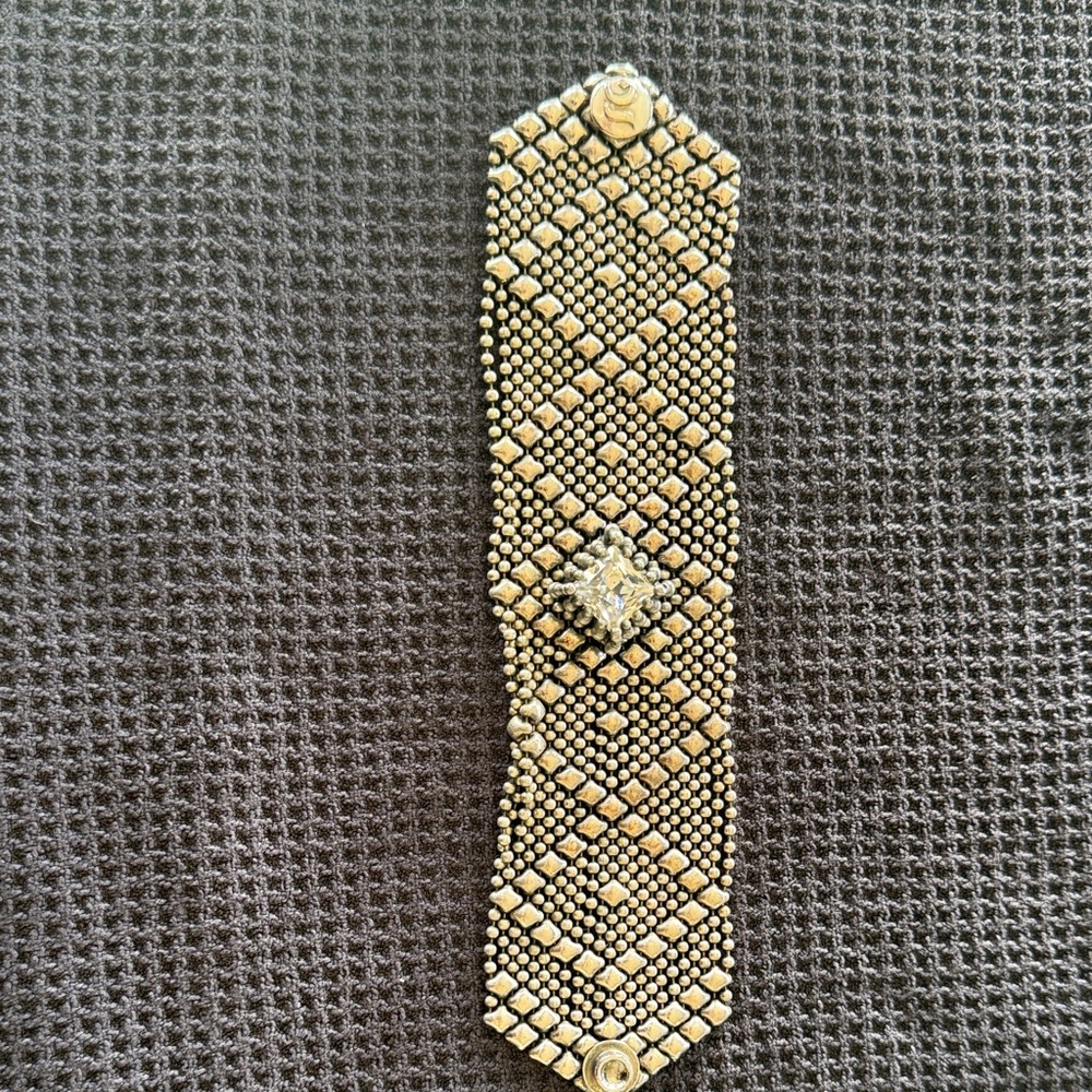 Gold and Black Beaded Bracelet